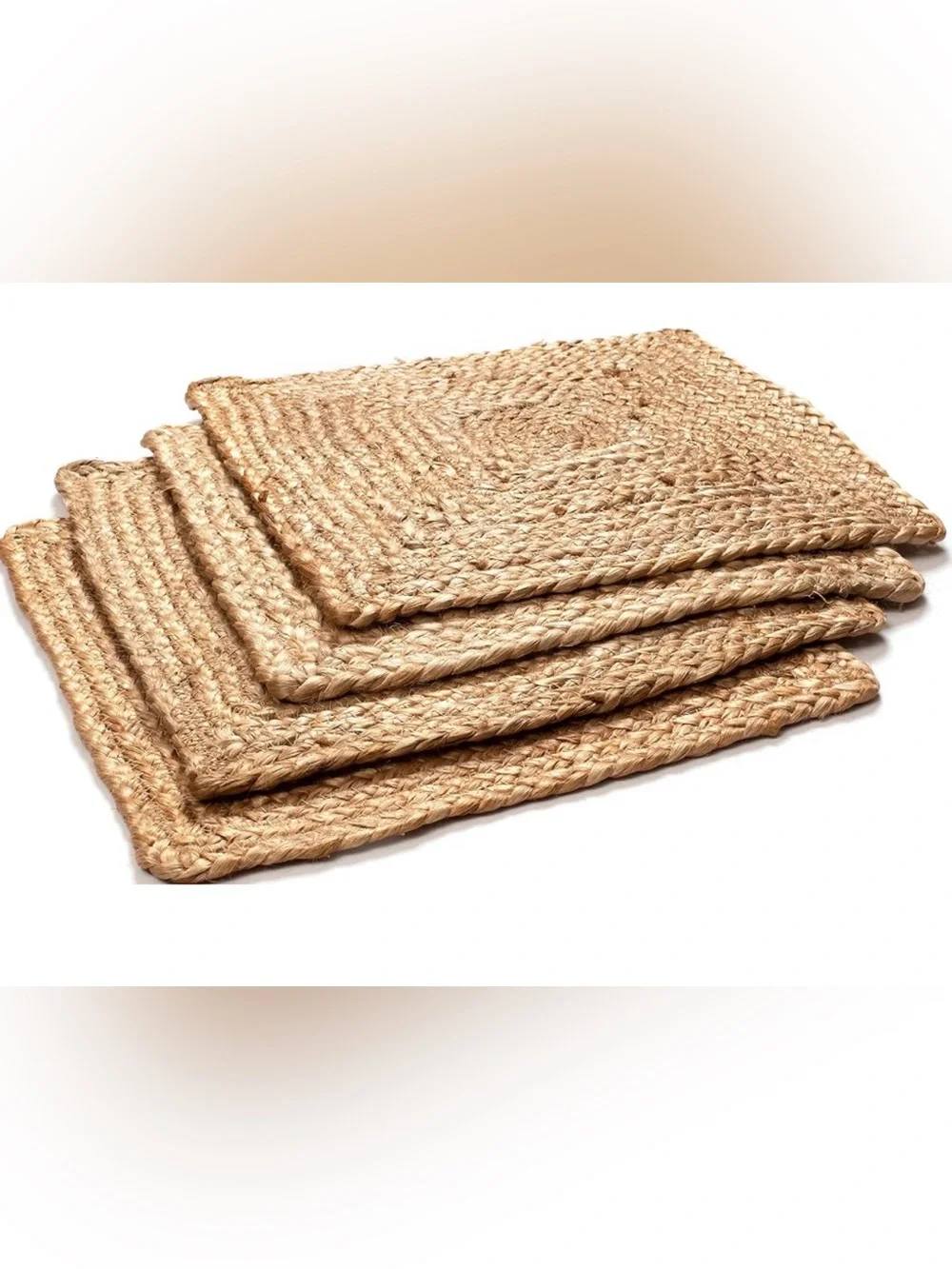 NET braided placemats set of 5 farmhouse vintage